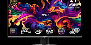 MSI تكشف عن اثنان من شاشات الألعاب بتقنية QD-OLED ومعدل تحديث 500Hz في #CES2025 - جورنالك