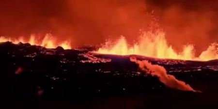 آيسلندا.. ثوران بركان في شبه جزيرة ريكيانيس - جورنالك