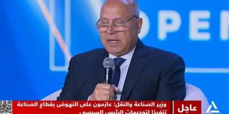 وزير الصناعة: لدينا مصلحة للكفاءة الإنتاجية تضم 41 مركز تدريب - جورنالك