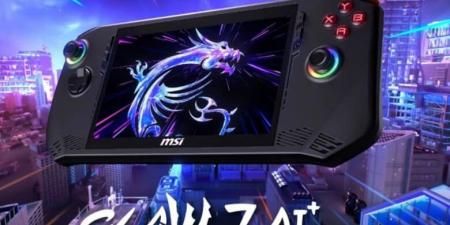 بسعر قدره 800 دولارٍ.. الكشف عن جهاز الألعاب المحمول +MSI Claw 7 AI - جورنالك للتكنولوجيا