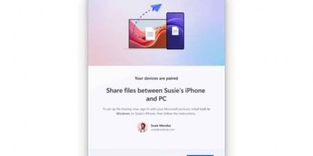 بعد سنوات.. مايكروسوفت تختبر مشاركة الملفات بين ويندوز وهواتف آيفون - جورنالك للتكنولوجيا