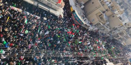 عشرات آلاف الاردنيين في وسط البلد: دعوة وجهاد واخلاص.. واحنا معاكي يا حماس - فيديو وصور - جورنالك