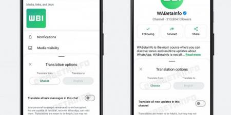تطبيق WhatsApp يعمل على دعم الترجمة في القنوات والمحادثات مع مميزات جديدة للإتصال - جورنالك