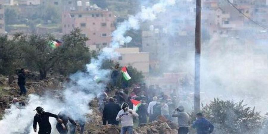 إصابة عدد من الفلسطينيين جراء قمع الاحتلال مظاهرة مناهضة للاستيطان جنوب نابلس - جورنالك