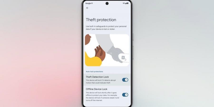 جوجل تطلق ميزات قفل كشف السرقة وقفل الجهاز غير المتصل والقفل عن بُعد لأجهزة أندرويد - جورنالك