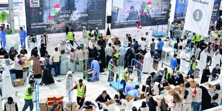 خلال أسبوعها الأول..."الإمارات معك يا لبنان" تجمع 110 ملايين درهم لدعم الاستجابة الإنسانية - جورنالك