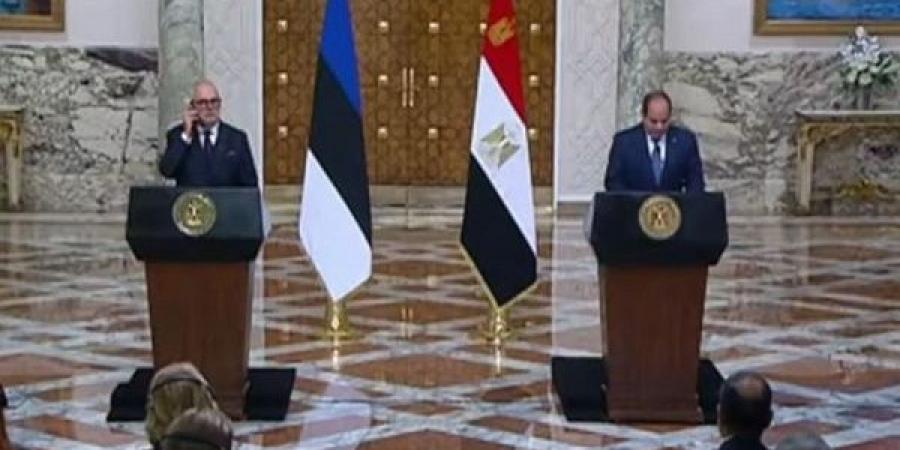 السيسي: توافق الرؤى على تعزيز العلاقات الثنائية بين مصر وإستونيا - جورنالك