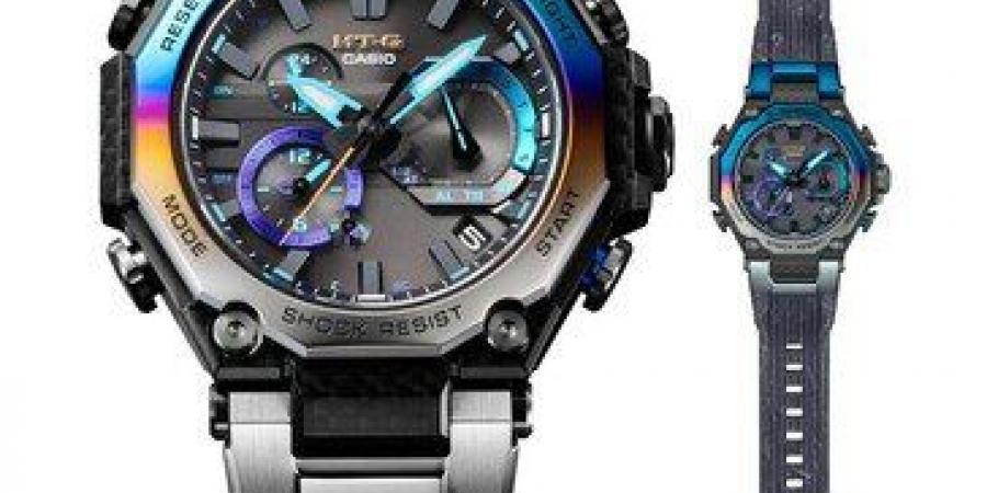 كاسيو تطلق G-SHOCK MTG-B2000YST-1AER “Storm Chaser” بإطار قوس قزح وكربون متعدد الطبقات - جورنالك