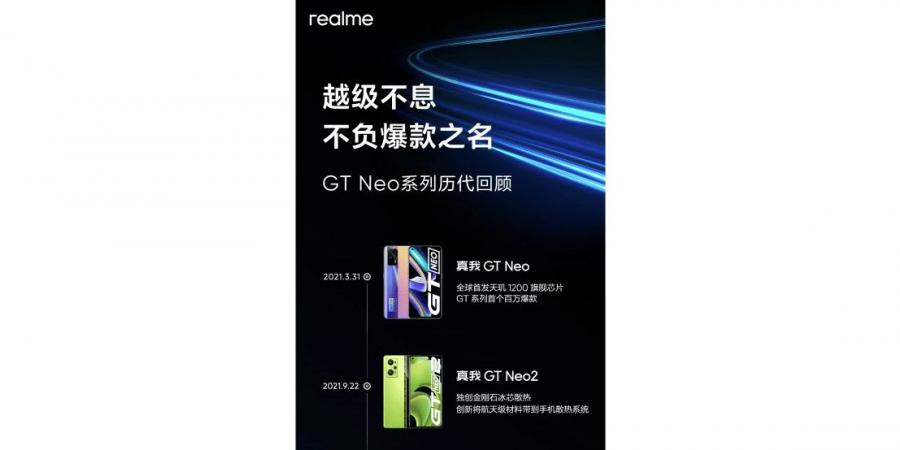 هاتف Realme GT Neo7 ينطلق قريباً بسعة ضخمة للبطارية - جورنالك