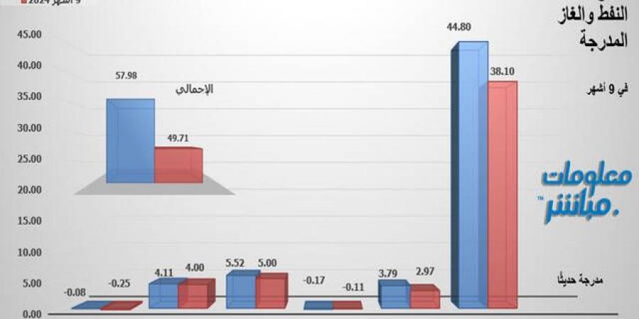 أرباح شركات النفط والغاز ببورصة مسقط تتراجع في 9 أشهر من 2024 - جورنالك