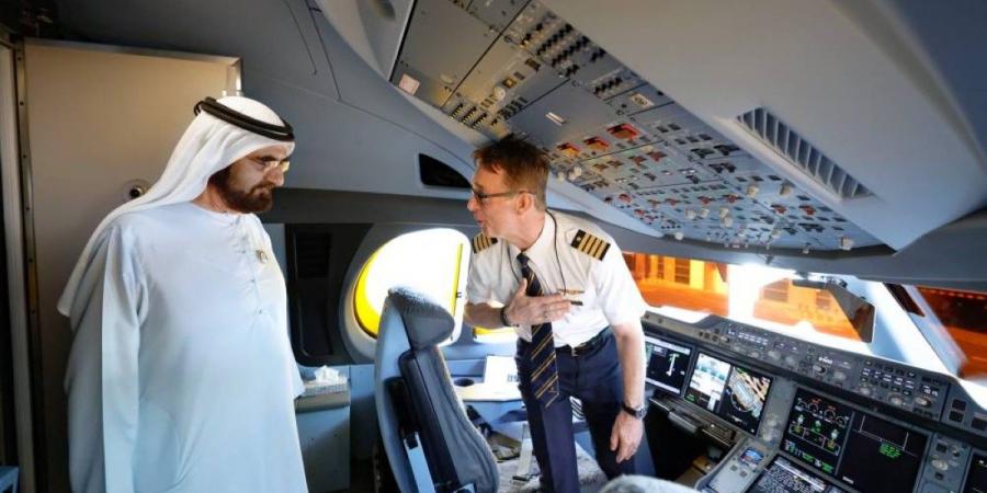 محمد بن راشد يطلع على "إيرباص A350" أحدث الطائرات المنضمة إلى أسطول "طيران الإمارات" - جورنالك في الأربعاء 08:12 صباحاً