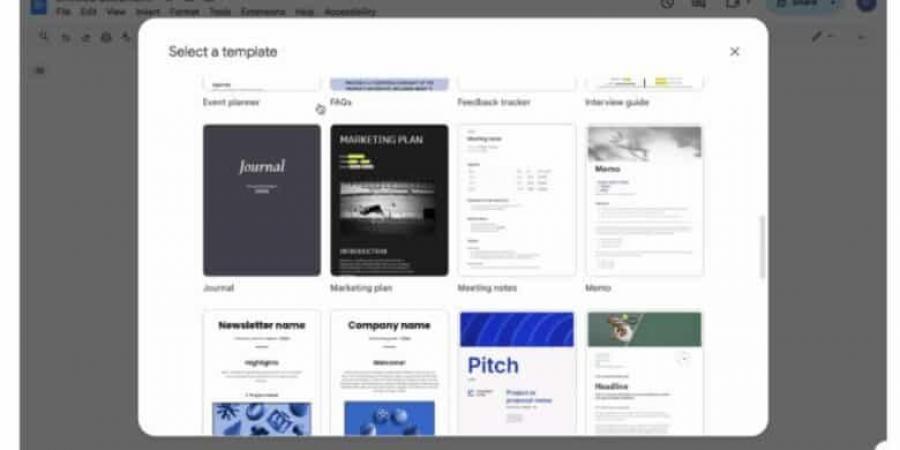 جوجل تضيف 40 قالبًا جديدًا إلى خدمة المستندات - جورنالك للتكنولوجيا