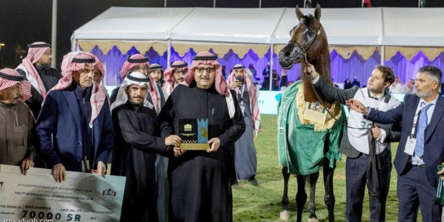 «أليهاندرو» يتوّج بلقب عرض جمال الخيل العربية - جورنالك الرياضي