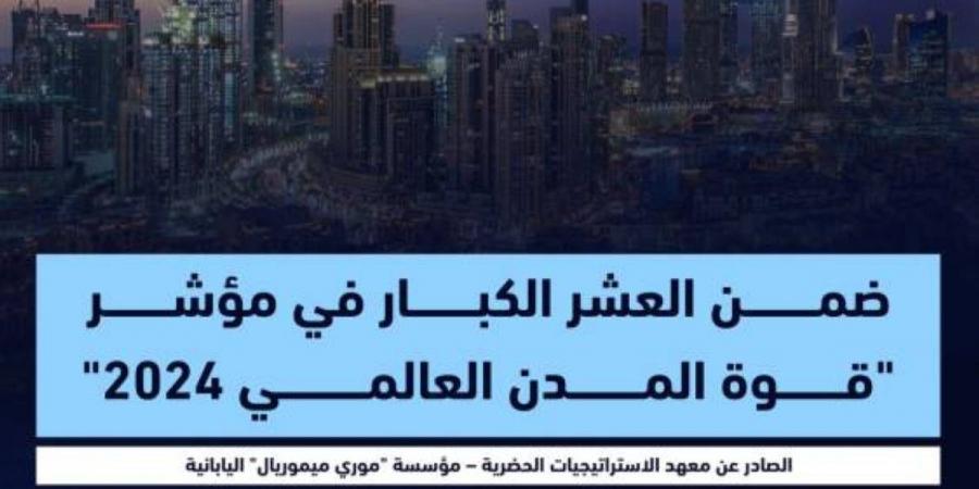 حمدان بن محمد: دبي الأولى إقليمياً والثامنة عالمياً في مؤشر "قوة المدن العالمي 2024" - جورنالك في الأحد 09:52 صباحاً