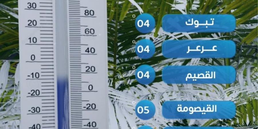 2 مئوية.. "الأرصاد" يعلن أقل درجات الحرارة المسجلة اليوم بالمملكة - جورنالك