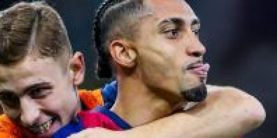 كوندي ورافينيا يقتربان من تحطيم رقم مارتينيز مع برشلونة - جورنالك